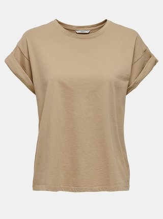 Béžové basic tričko ONLY Silla