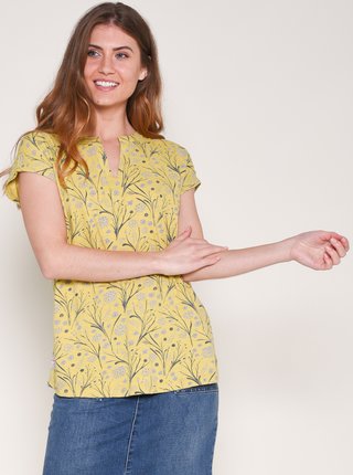 Žlté vzorované tričko Brakeburn