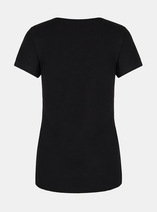 Čierne dámske tričko s potlačou LOAP