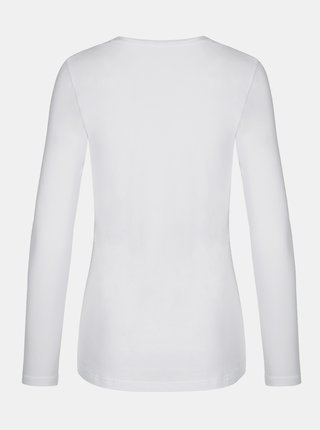 Biele dámske kvetované tričko LOAP