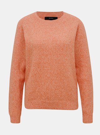 Oranžový žíhaný sveter VERO MODA Doffy
