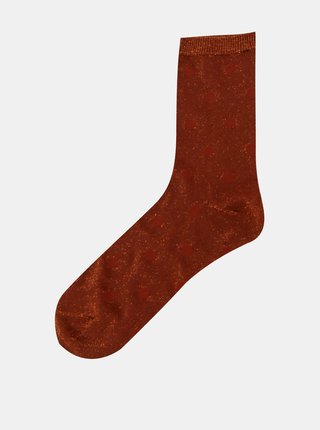 Sada troch párov hnedých ponožiek ONLY Abarna