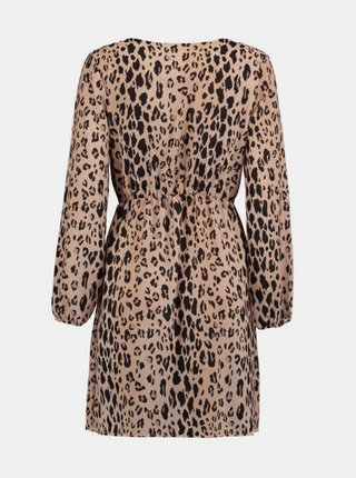Béžové šaty s leopardím vzorom Haily´s