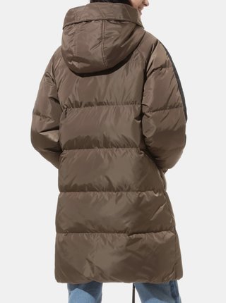 Hnedý dámsky zimný prešívaný kabát VANS