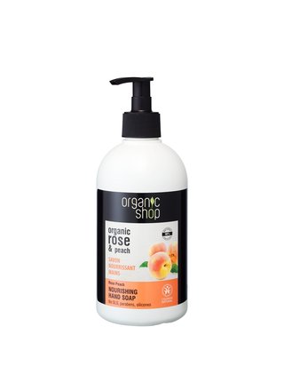 Tekuté mýdlo na ruce Organic Shop Broskev (500 ml)