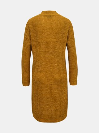 Horčicové svetrové šaty Jacqueline de Yong Megan