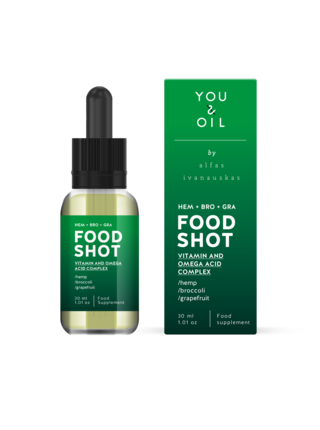 You & Oil Food shot Doplněk stravy Vitamíny & Omega kyseliny 30 ml
