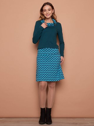 Modrá vzorovaná sukňa Tranquillo
