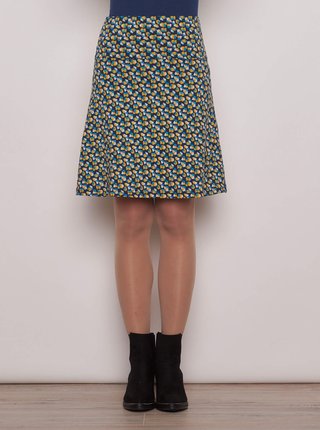 Tmavomodrá vzorovaná sukňa Tranquillo