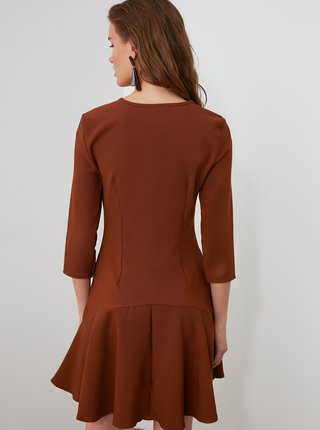 Hnedé šaty Trendyol