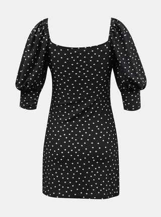 Černé puntíkované šaty Miss Selfridge Petites