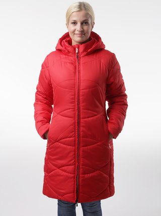 Červený dámsky prešívaný kabát LOAP Talisa