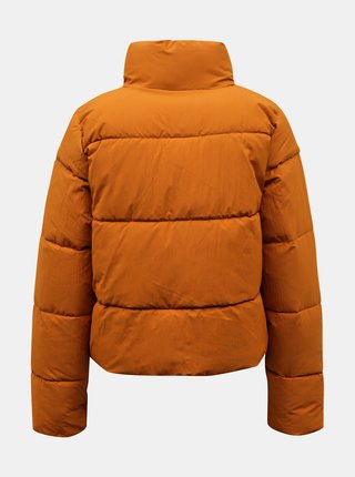 Oranžová zimná prešívaná bunda ONLY Dolly