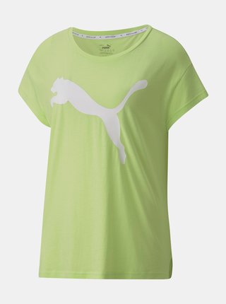 Zelené dámske tričko s potlačou Puma