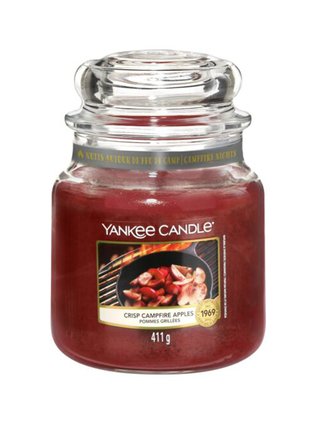 Vonná svíčka Yankee Candle Crisp Campfire Apples (Classic střední)
