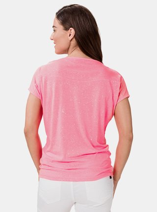 Ružové dámske vzorované tričko SAM 73