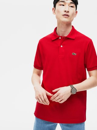 Červené pánské basic polo tričko Lacoste