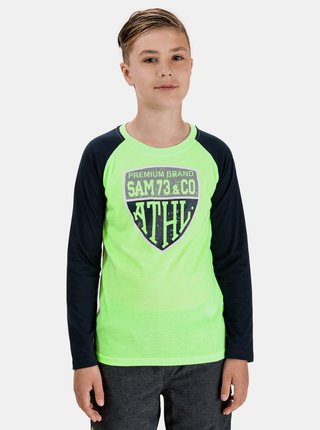 Zelené chlapčenské tričko s potlačou SAM 73