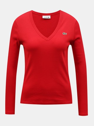 Červené dámske tričko Lacoste