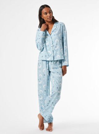 Modré vzorované pyžamo Dorothy Perkins
