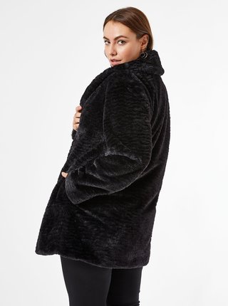 Černý zimní kabát Dorothy Perkins Curve