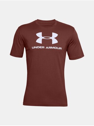 Cihlové pánské tričko Under Armour UA SPORTSTYLE LOGO SS