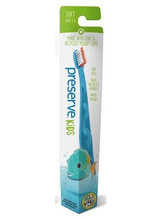 Preserve Dětský zubní kartáček (soft) - azurový
