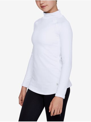 Bílé holčičí tričko ColdGear Under Armour