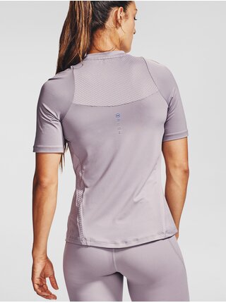 Světle fialové dámské tričko Under Armour UA Rush SS