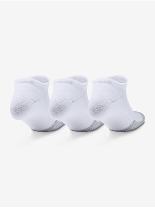 Sada tří párů bílých ponožek Heatgear Under Armour