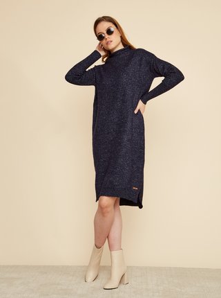 Tmavomodré svetrové šaty ZOOT Kitty