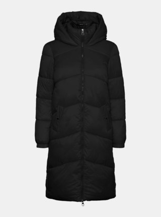 Čierny prešívaný zimný kabát VERO MODA Upsala