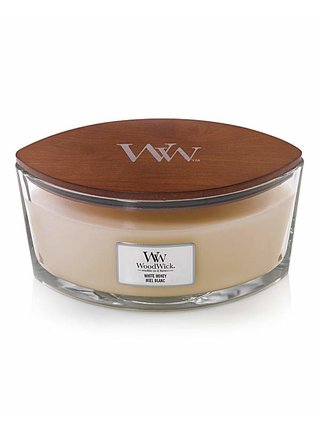 Vonná svíčka WoodWick White Honey (loď)