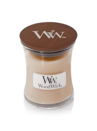 Vonná svíčka WoodWick White Honey (sklo malé) 
