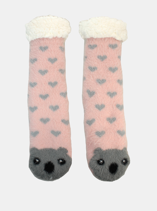 Ružové dámske vzorované ponožky Something Special