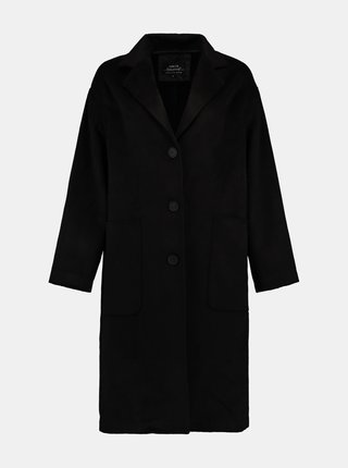 Černý lehký oversize kabát Hailys
