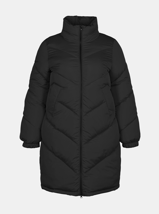 Čierna dlhá zimná bunda Zizzi