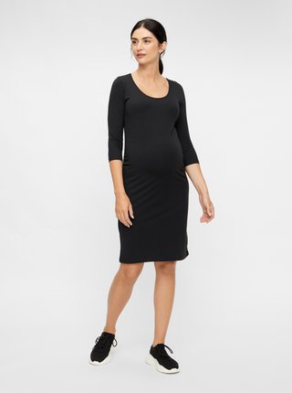 Čierne tehotenské šaty Mama.licious