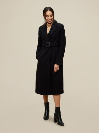 Černý zimní kabát Dorothy Perkins