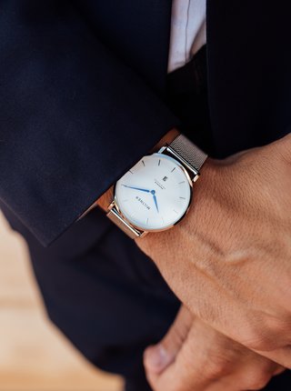 Pánské hodinky s nerezovým páskem ve stříbrné barvě Millner Regents