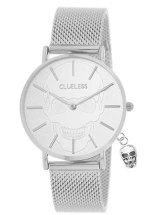 Dámské hodinky s nerezovým páskem ve stříbrné barvě  Clueless