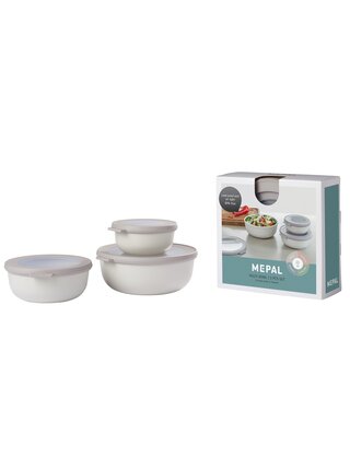 Set bílých misek Mepal Cirqula Nordic White (3ks)