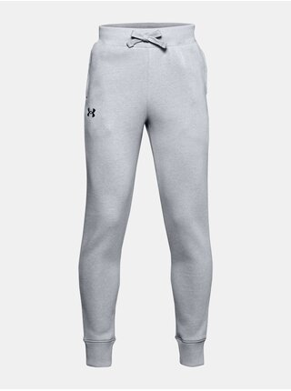 Šedé kalhoty Under Armour RIVAL COTTON PANTS