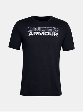 Čierne tričko Under Armour UA BLURRY LOGO WORDMARK SS