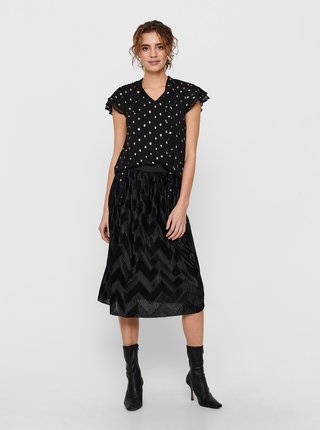 Čierna plisovaná sukňa Jacqueline de Yong