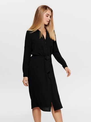 Čierne košeľové šaty Jacqueline de Yong