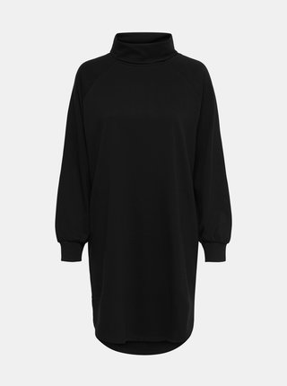 Čierne mikinové šaty s rolákom Jacqueline de Yong