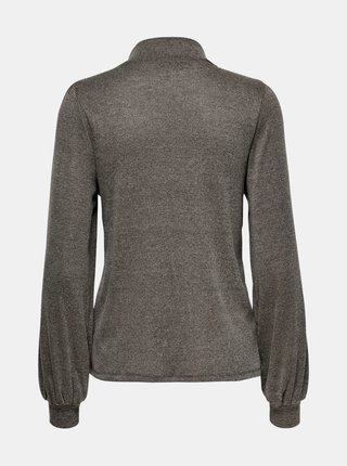 Hnedý sveter so stojáčikom Jacqueline de Yong