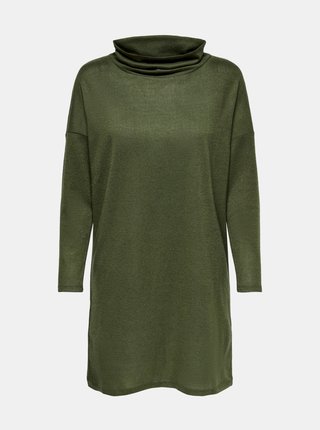 Zelené voľné svetrové šaty Jacqueline de Yong