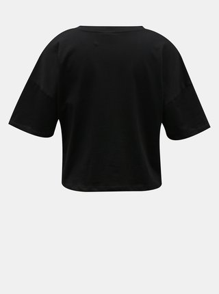 Čierne krátke tričko s potlačou Noisy May